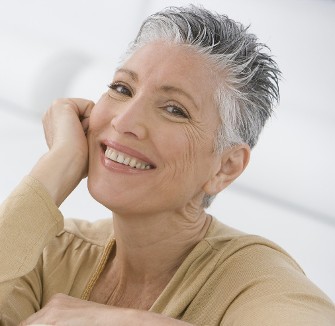 Older Woman with a New Haircut
